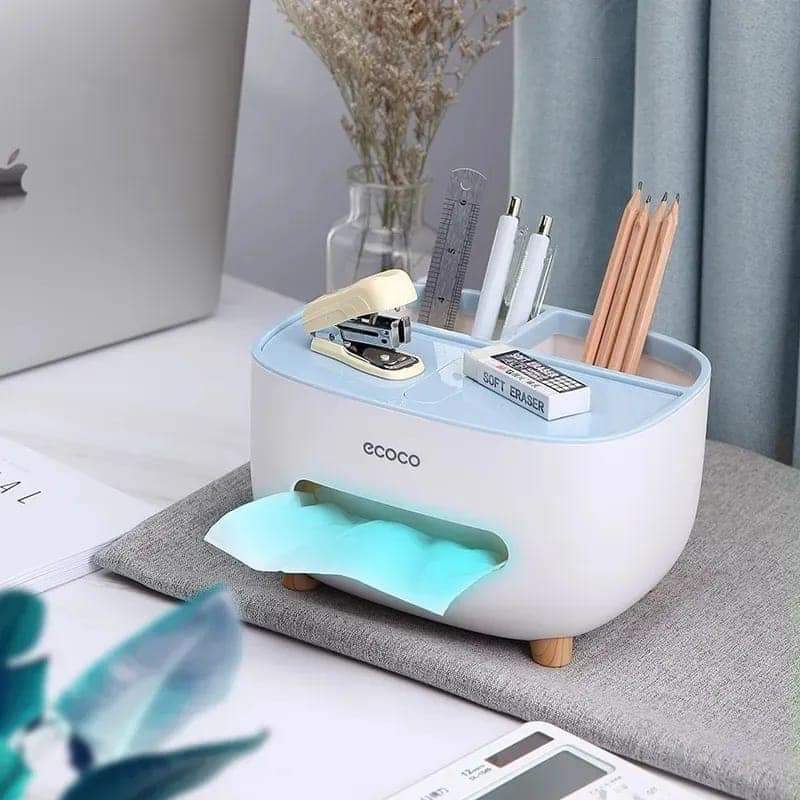 Ecoco Tissue Box & Organizer (Random Color)