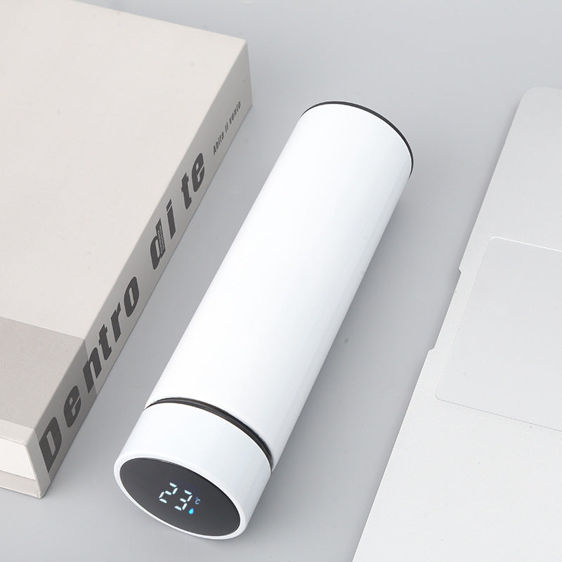 LED Digital Temperature Display Water Bottle Multi Color