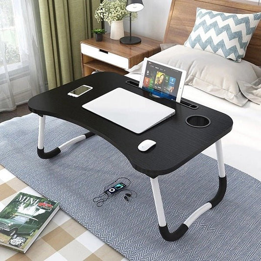 Folding Laptop Table Black
