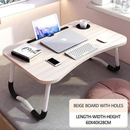 Folding Laptop Table Offwhite