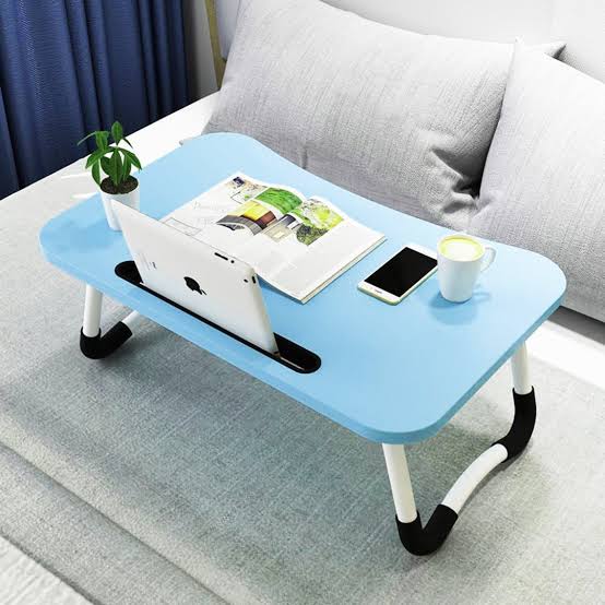 Folding Laptop Table Blue