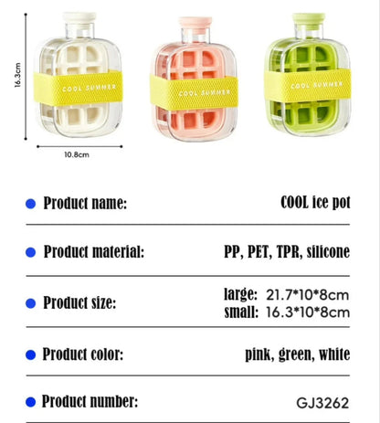 2-in-1 Ice Maker Cube Bottle