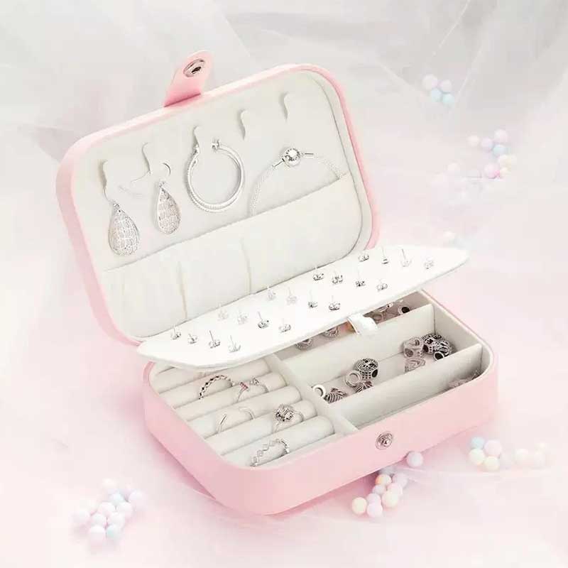 Double Layer Jewellery Box- Pink
