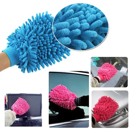 Double Sided Microfiber Cleaning Gloves