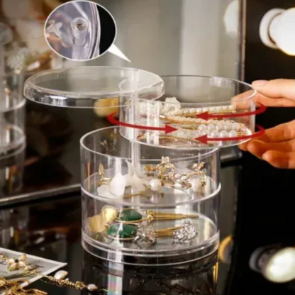 5 Layers Acrylic 360 Rotating Jewellery Box