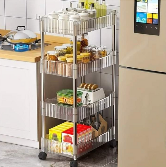 Luxury 4-Layer Acrylic Trolley