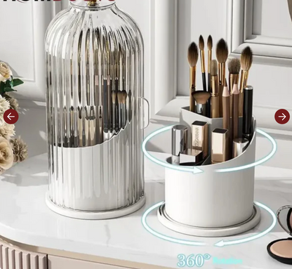 Luxury Rotating Makeup Brush Holder