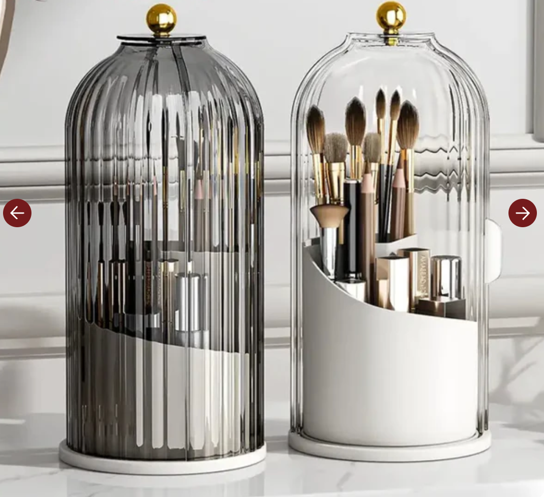 Luxury Rotating Makeup Brush Holder