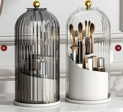 Luxury Rotating Makeup Brush Holder
