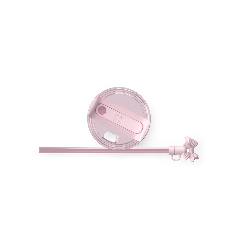 Mini Stanley Quencher H2.0 Tumbler 20 oz - LoveShackFancy Holiday Blush Pink