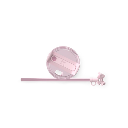 Mini Stanley Quencher H2.0 Tumbler 20 oz - LoveShackFancy Holiday Blush Pink