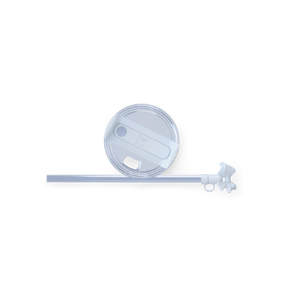 Mini Stanley Quencher H2.0 Tumbler 20 oz - LoveShackFancy Holiday Gentian Blue