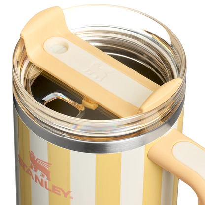 Stanley Quencher H2.0 Tumbler 40 oz - Cabana Stripes Butter