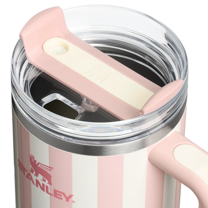 Stanley Quencher H2.0 Tumbler 40 oz - Cabana Stripes Peach Whip