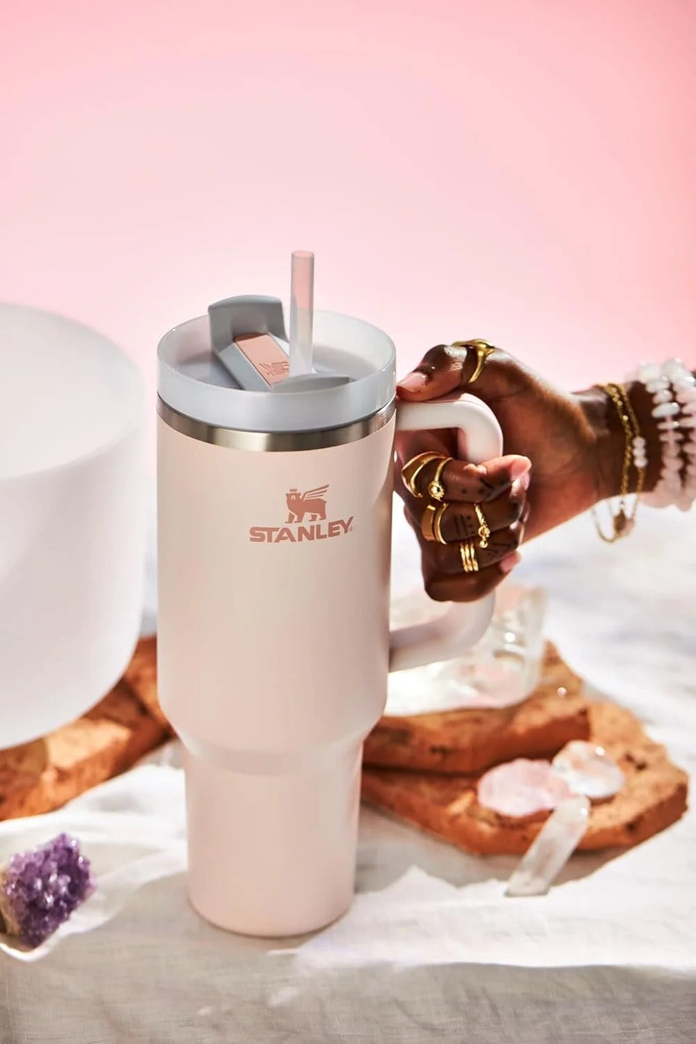 Stanley Quencher H2.0 Tumbler 40 oz - Rose Quartz