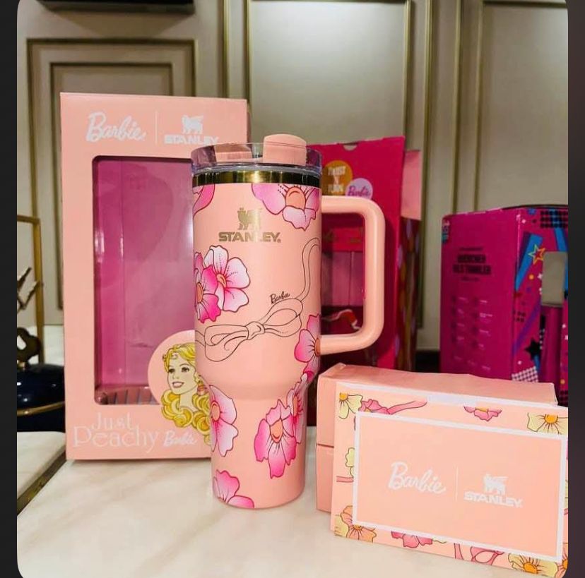 Stanley Quencher H2.0 Tumbler 40 oz - Just Peachy Barbie
