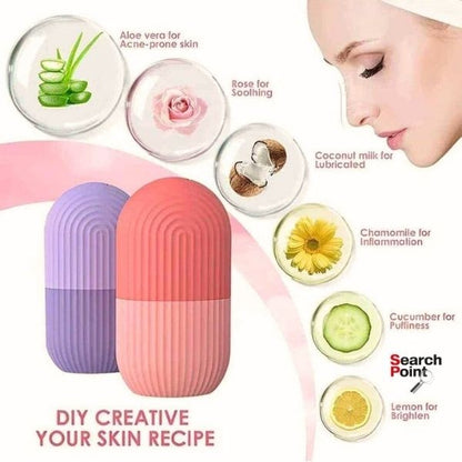 Face Roller Silicone Facial Cube – 3D Massage & Depuffing