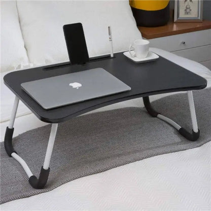 Folding Laptop Table Black