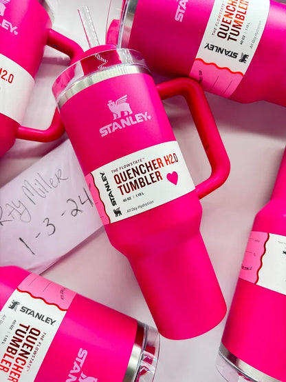 Stanley Quencher H2.0 Tumbler 40 oz - Cosmo Pink
