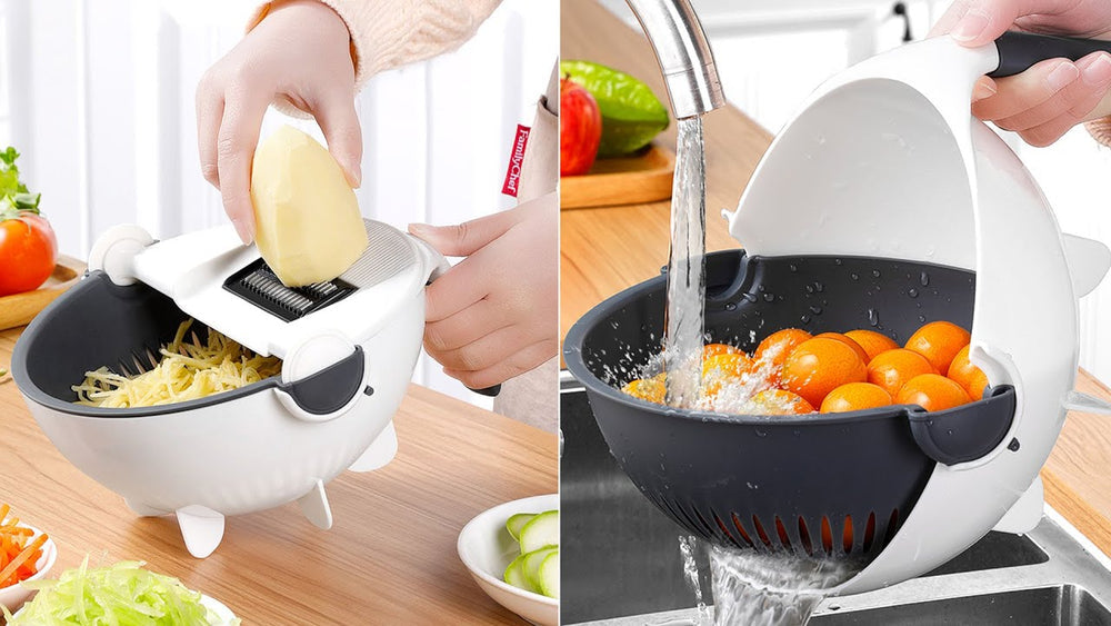 Vegetable Cutter with Drain Basket