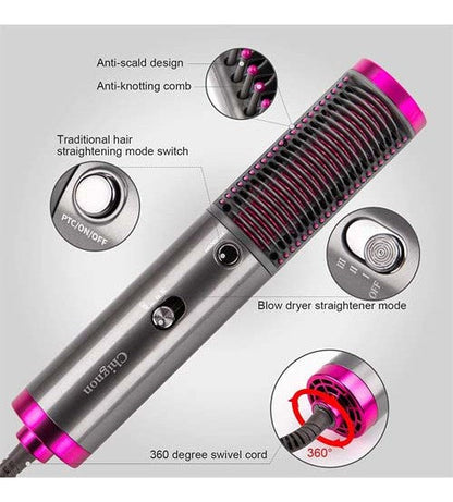 3in1 Hair Straightener Brush