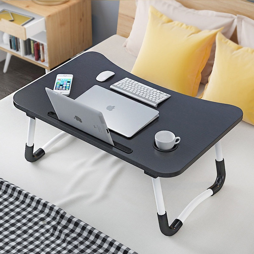 Folding Laptop Table Black