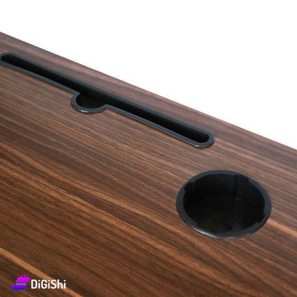 Folding Laptop Table Brown