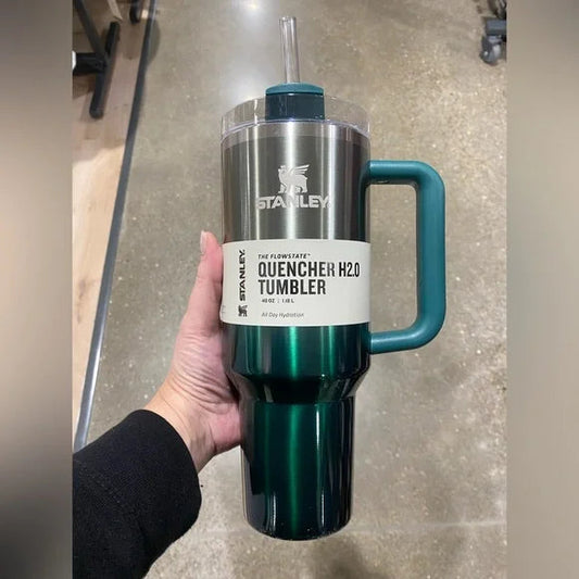 Stanley Quencher H2.0 Tumbler 40 oz - Pine Gradient Green