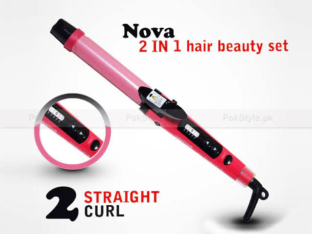 2 in 1 Hair Straight Curl