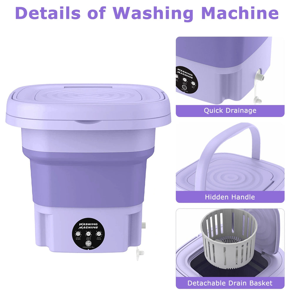 Foldable Washing Machine with Dryer
