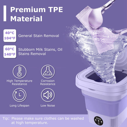 Foldable Washing Machine with Dryer