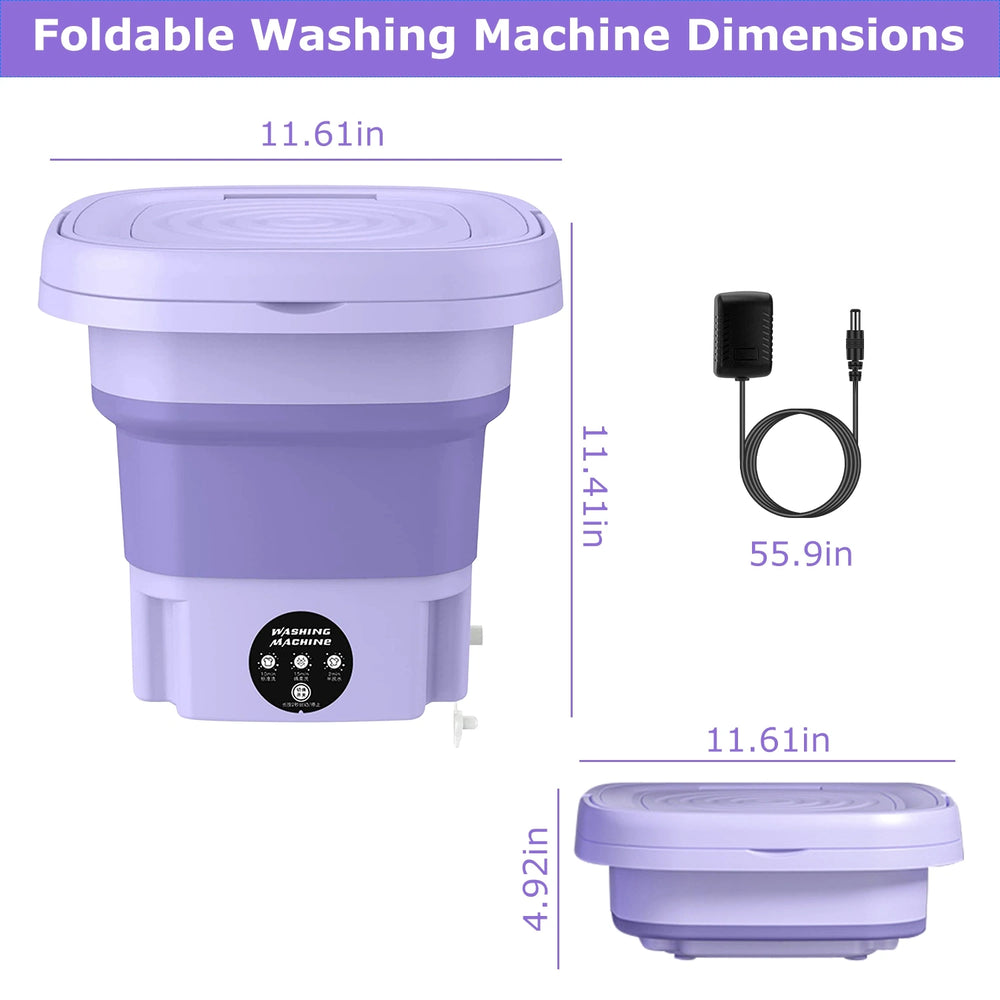 Foldable Washing Machine with Dryer