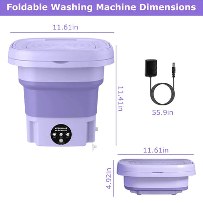 Foldable Washing Machine with Dryer