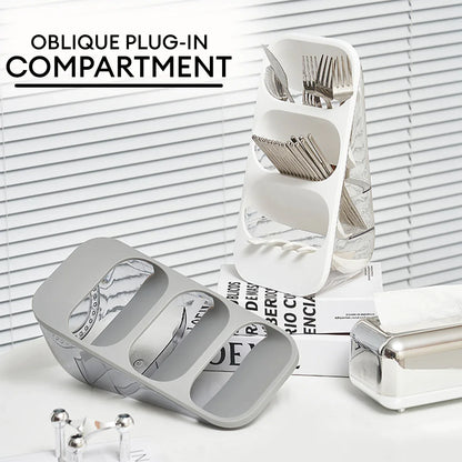 3-Layer Cutlery Stand - Random colour