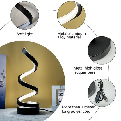 Spiral Led 3 Colours Adjustment Light