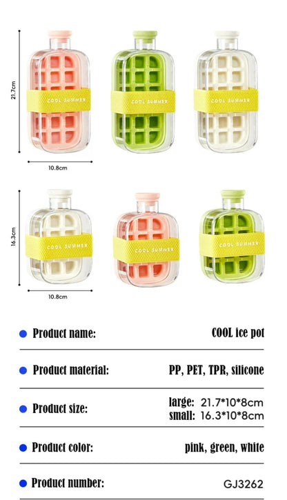 2-in-1 Ice Maker Cube Bottle